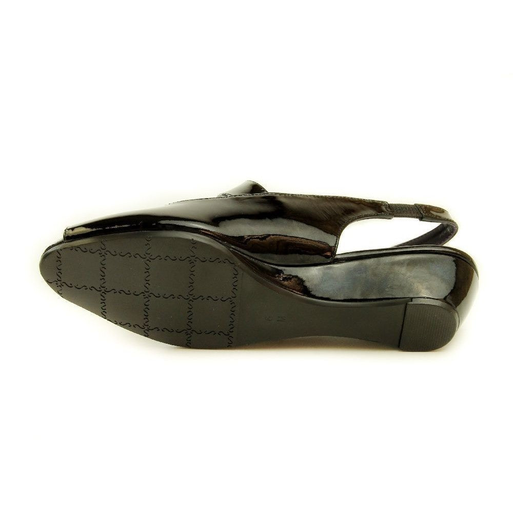 Eliza Black Patent Vaneli Sling