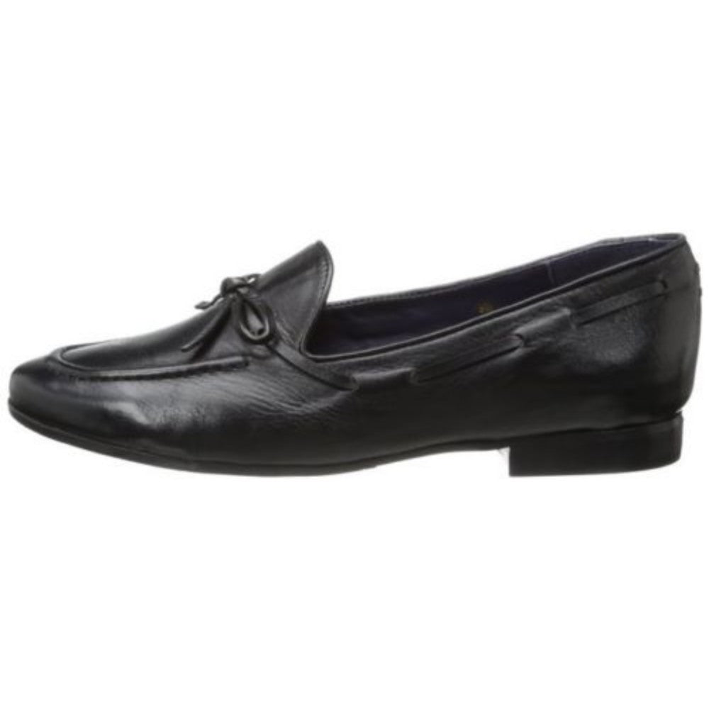 VANELi Women's Rodina Black Leather Slip-on Loafer Flat