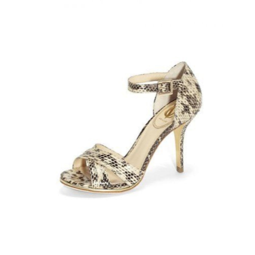 Grace Black and White Snakeskin Leather VC Signature Pumps