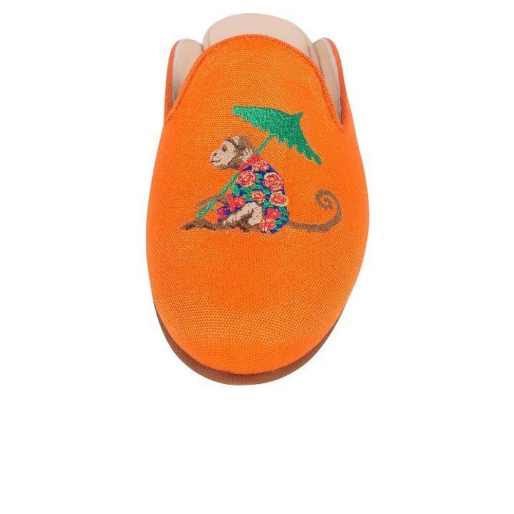 Monkey Orange Jon Josef Slide Linen Flat