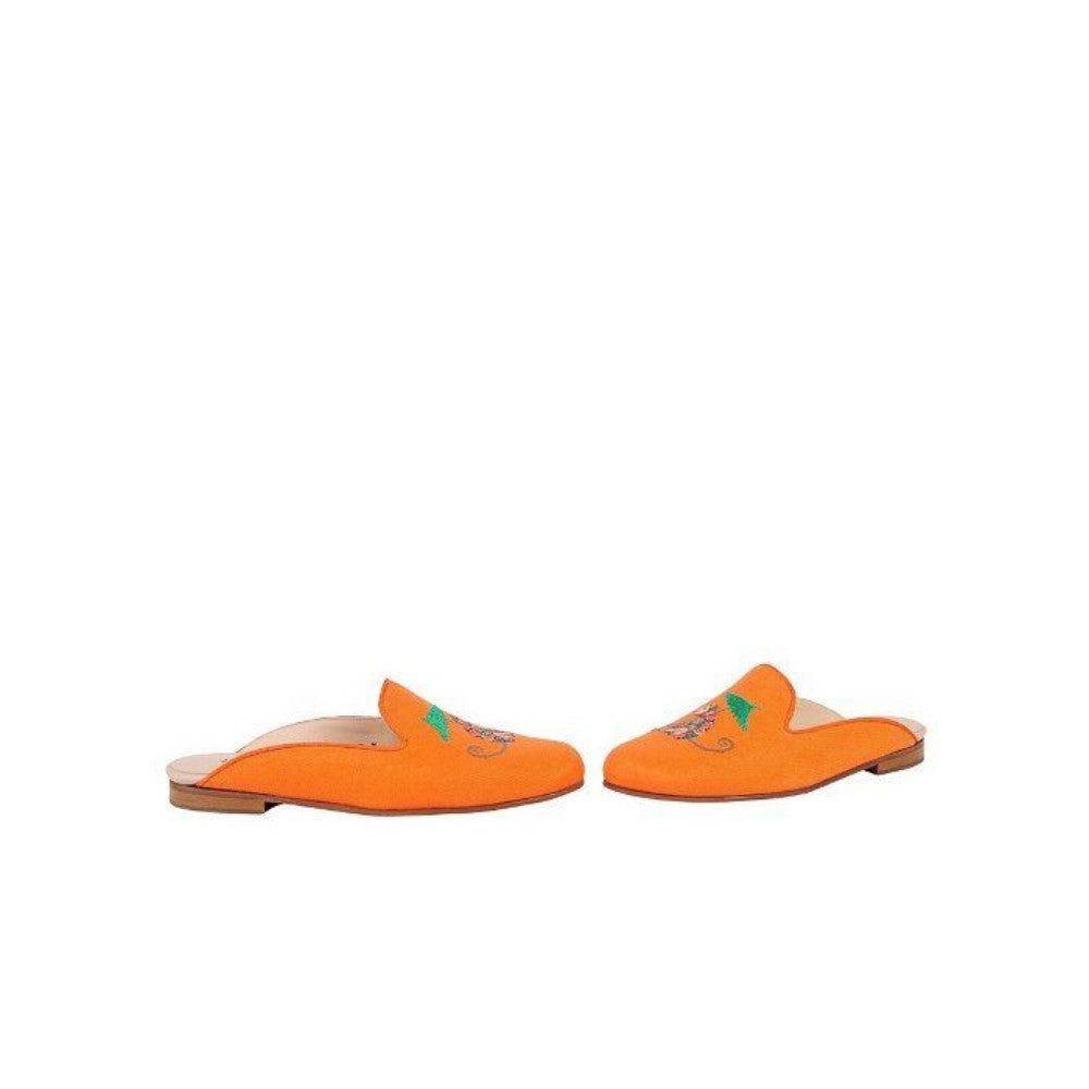 Monkey Orange Jon Josef Slide Linen Flat
