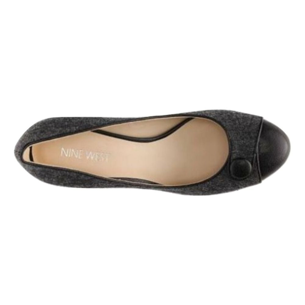 Nine West Women's Agne Grey Fabric Pump