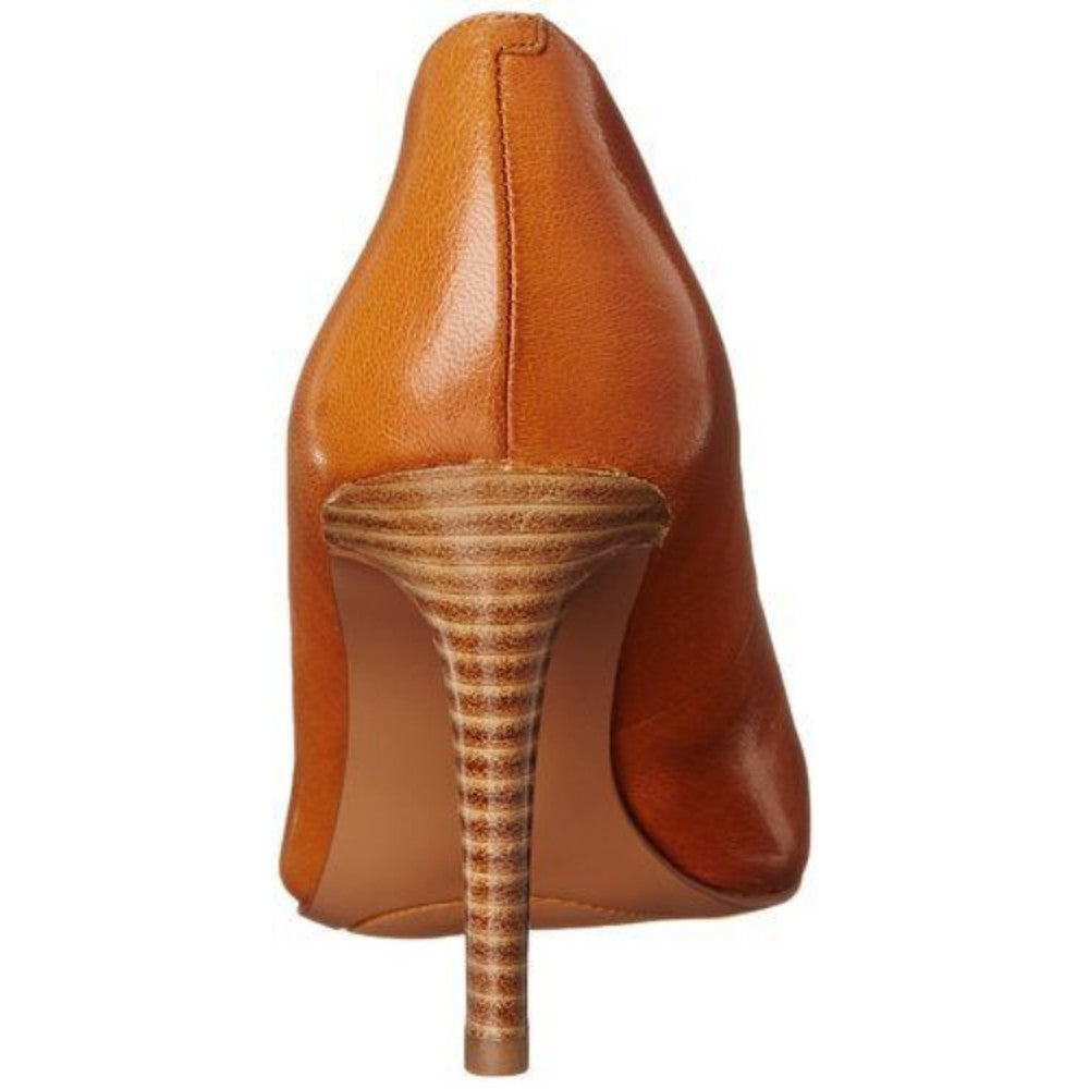 Nine West Women's Hiatus Dark Natural Leather Buckle Pump