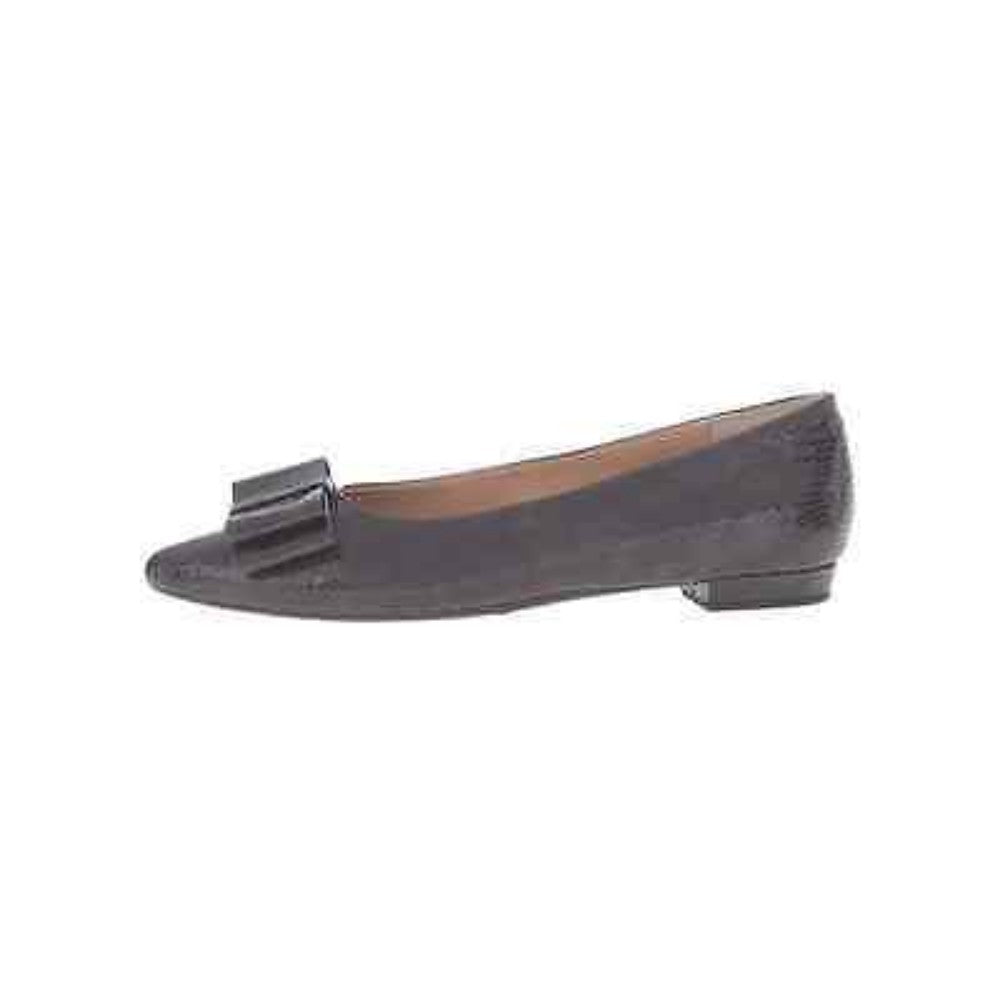 Vaneli Womens Garen Moro Brown Lizard Patent Flat