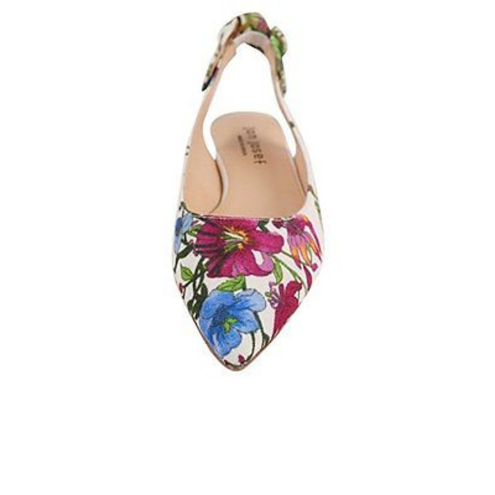 Marni Provance Linen Jon Josef Slingback Flat