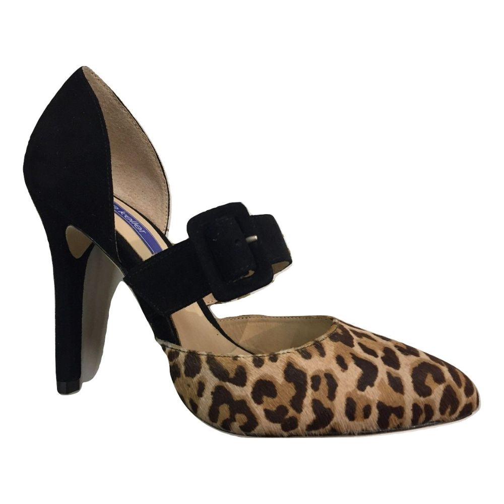 Padma Leop Dee Keller Suede Pump