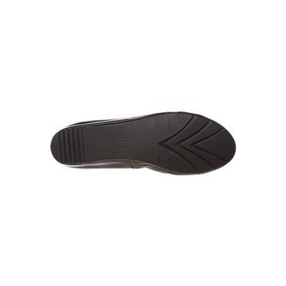 Vaneli Womens Aretha Black Leather Wedge Pump