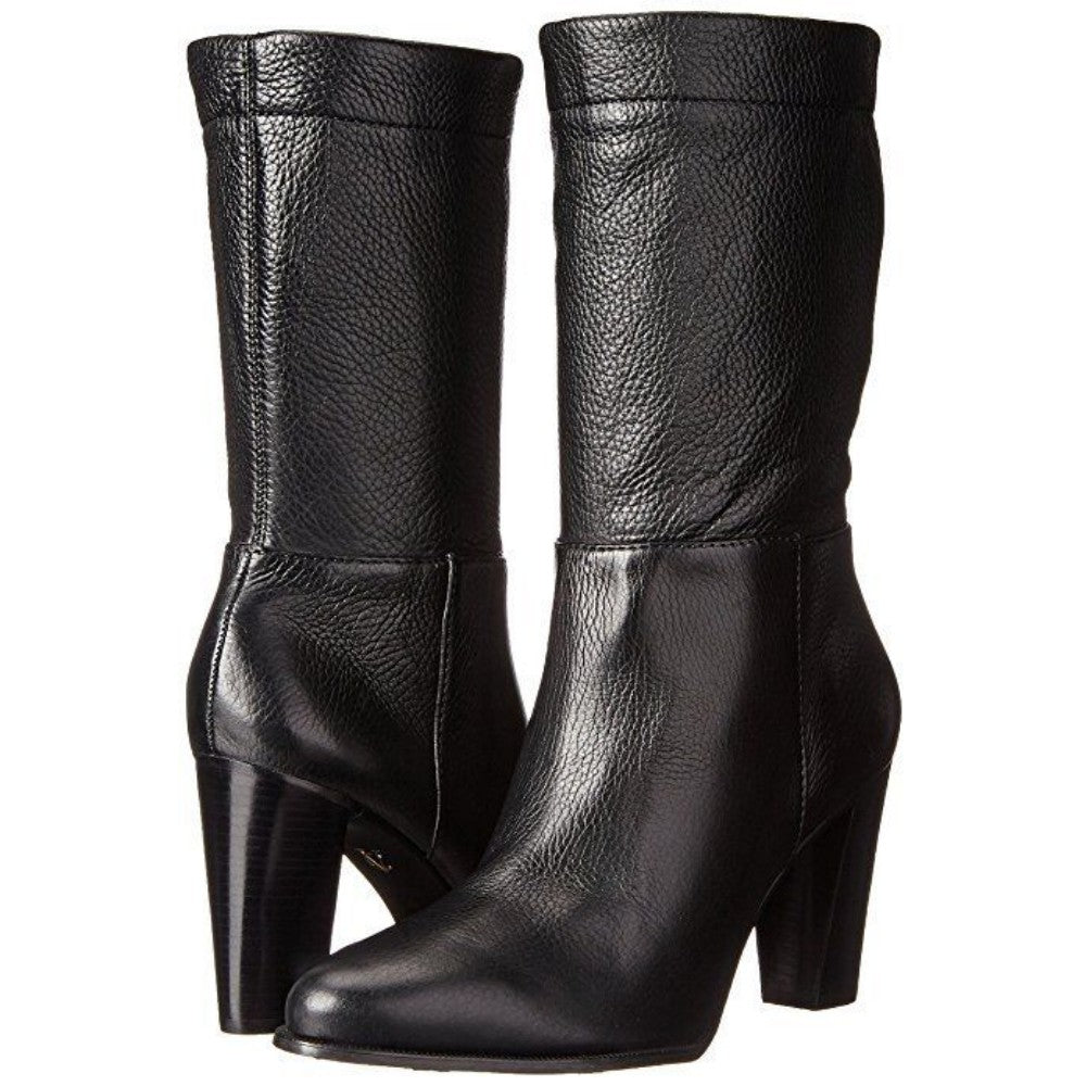 Vince Camuto Signature Womens Orton Black Leather Ankle Boot