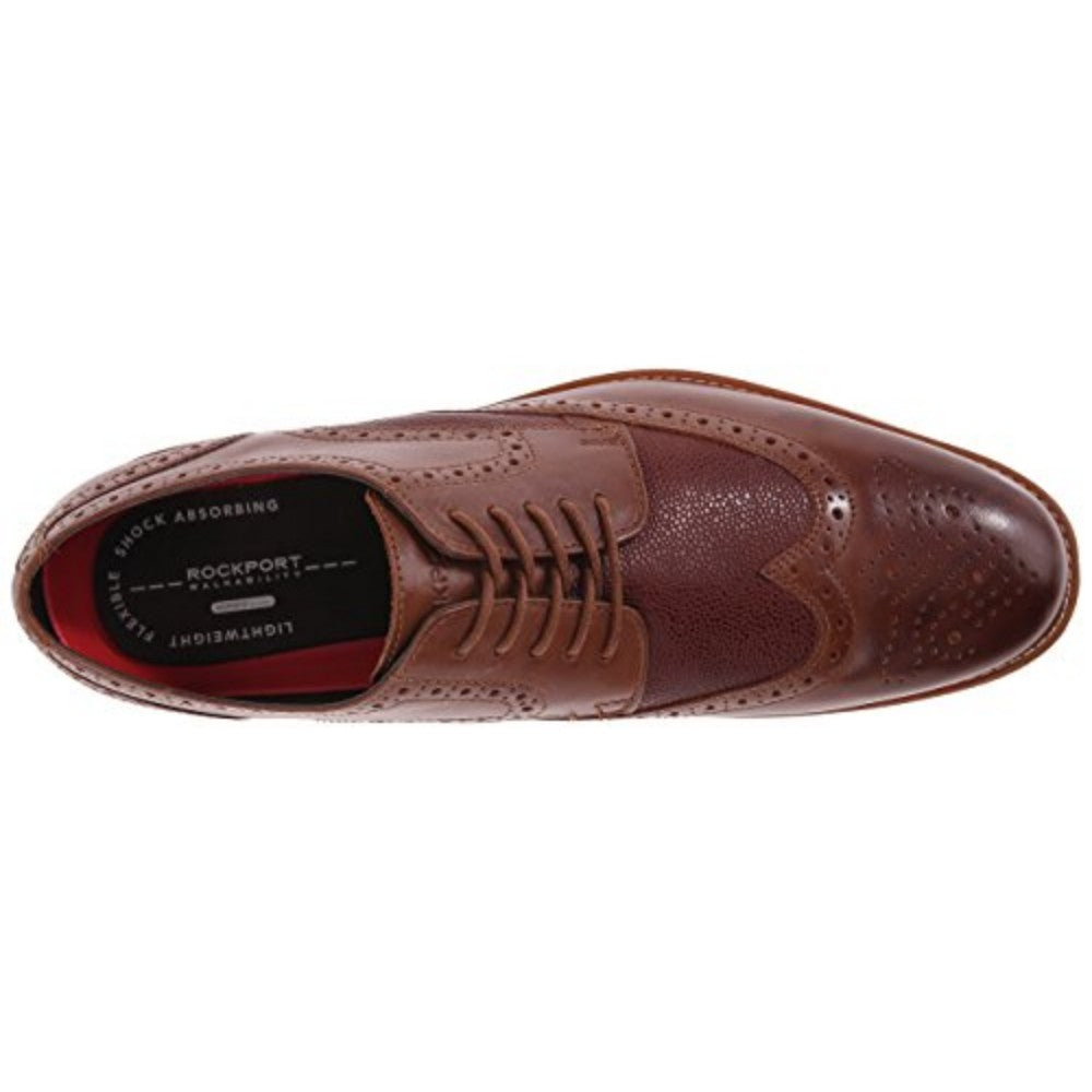 Style Purpose Wingtip Cognac Rockport 80511