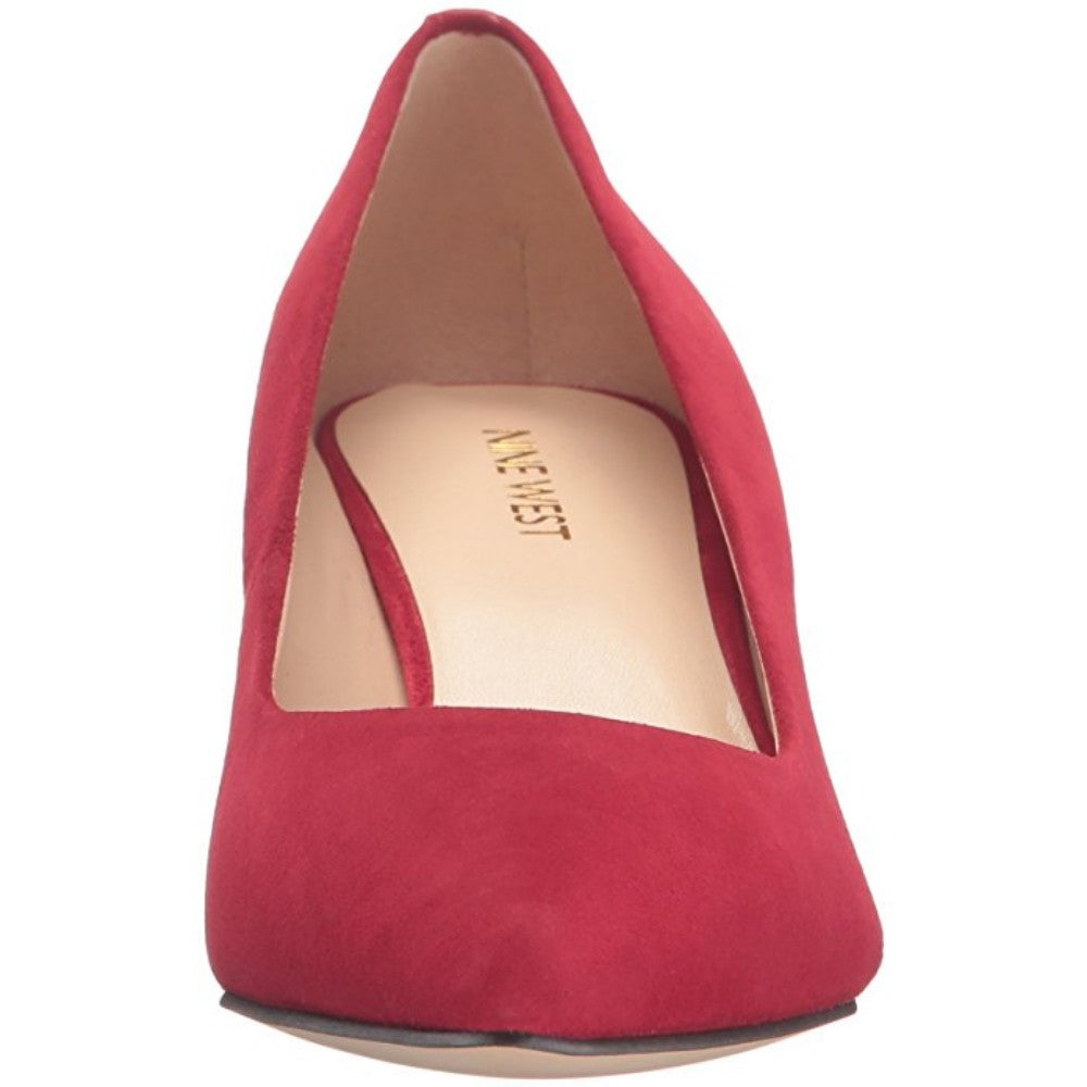 Xeena Red Suede Nine West Pump