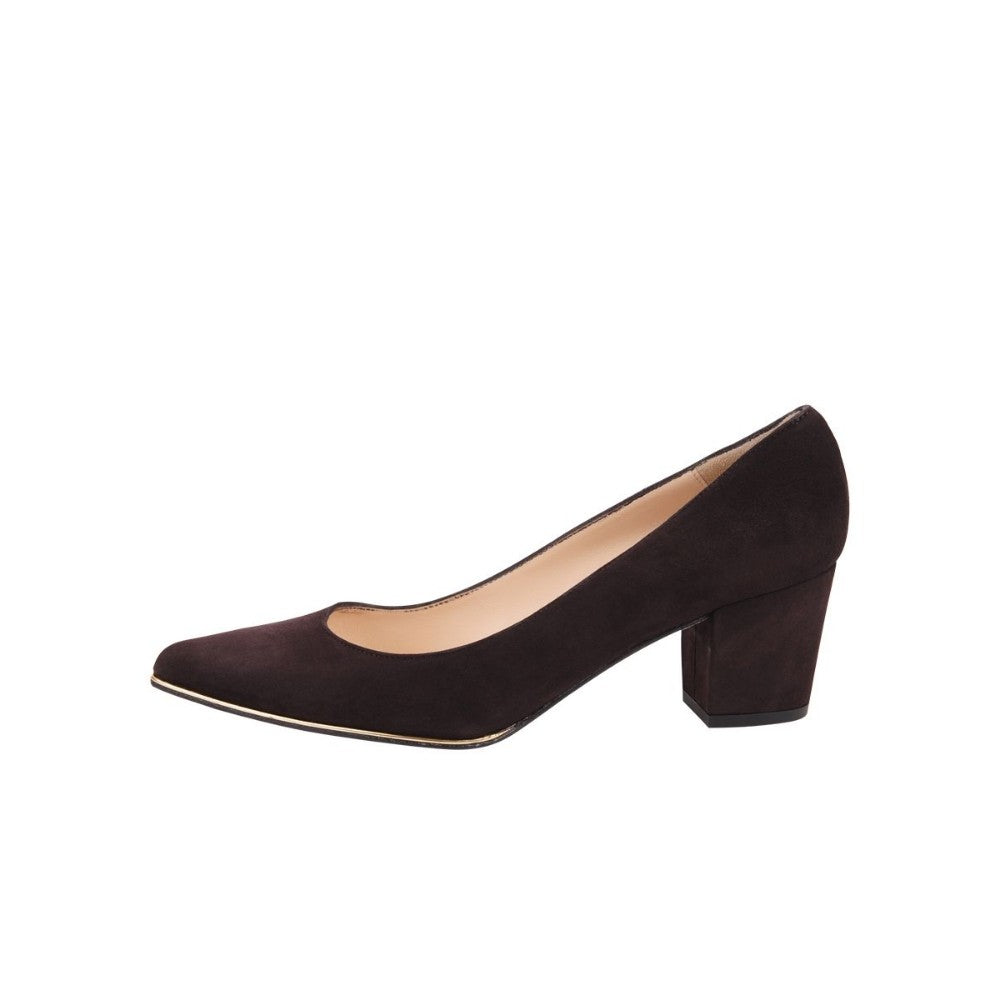 Christy V Brown Suede Jon Josef Pumps