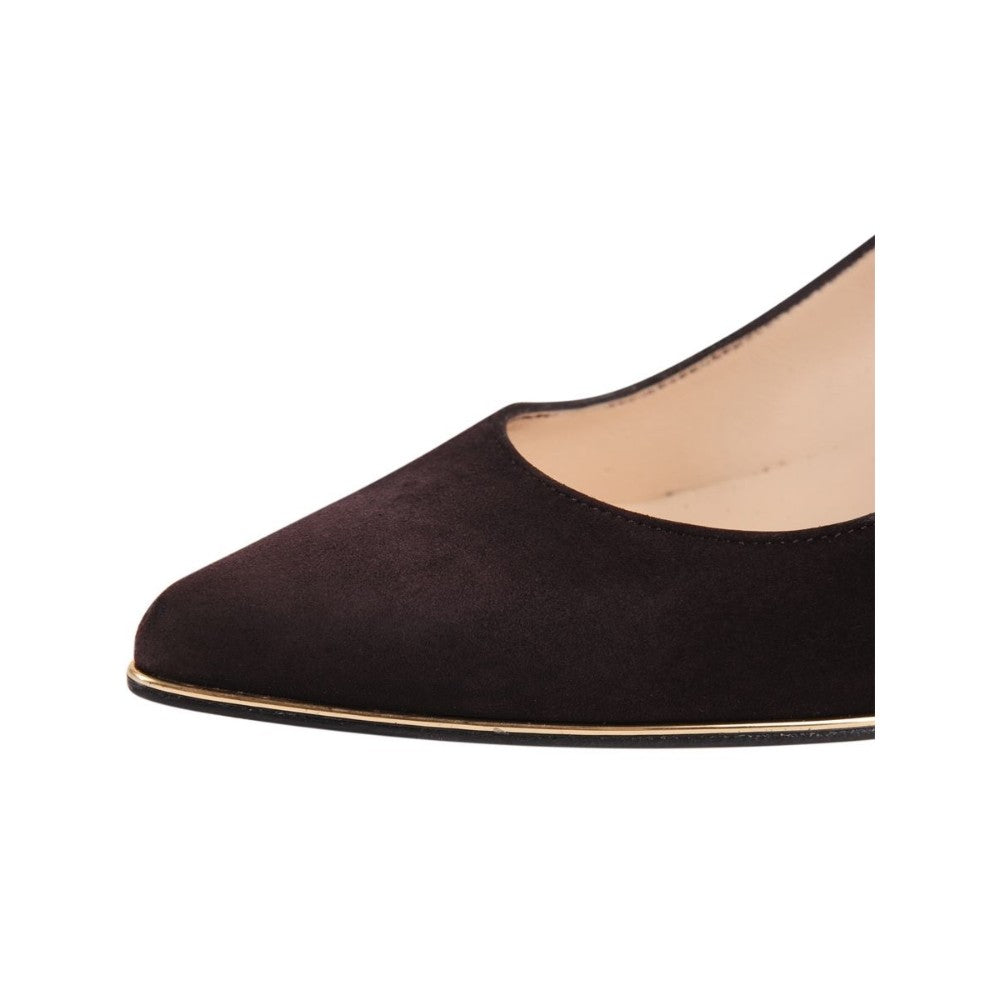 Christy V Brown Suede Jon Josef Pumps