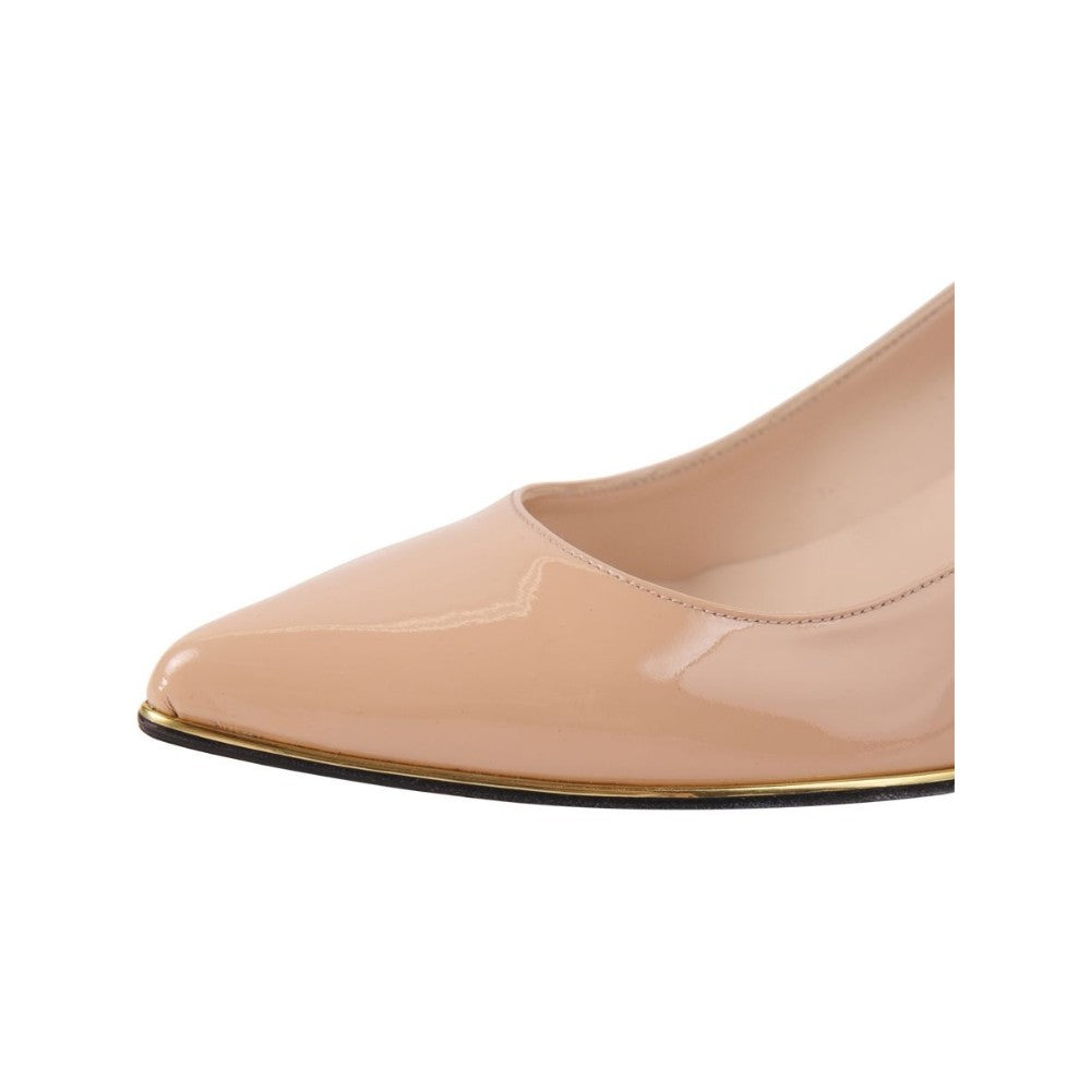 Christy V Nude Patent Leather Jon Josef Pump