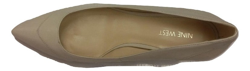 Xrisxros Off-White Leather Nine West Pump
