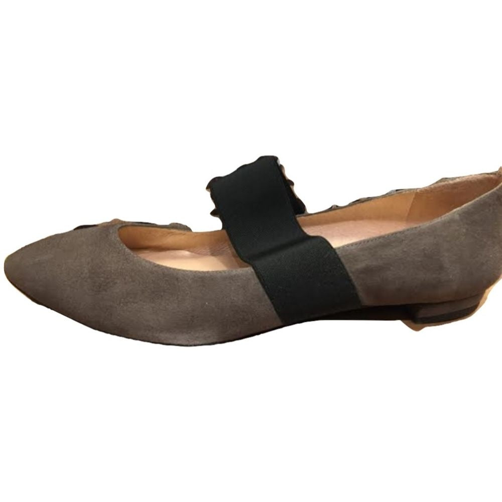 Mondo Gray Suede FS/NY Womens Mary Jane Flat