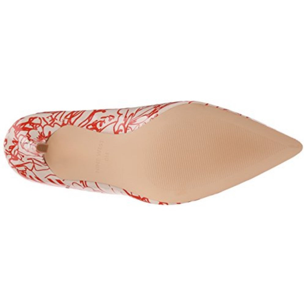 Nine West Women's Jackpot Off White Red Patent Pumps