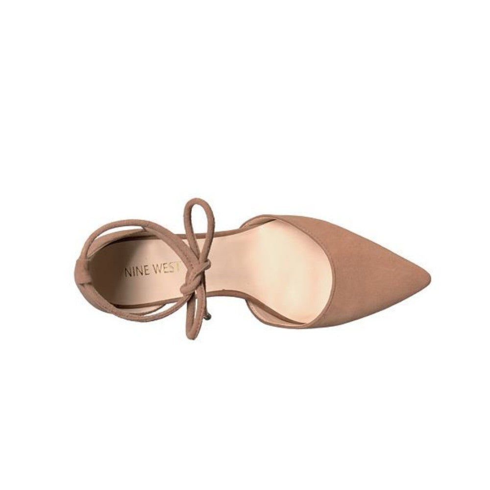 Mahmud Natural Suede Nine West Pump