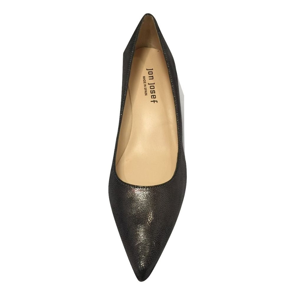Christy Pewter Metallic Leather Jon Josef Pump