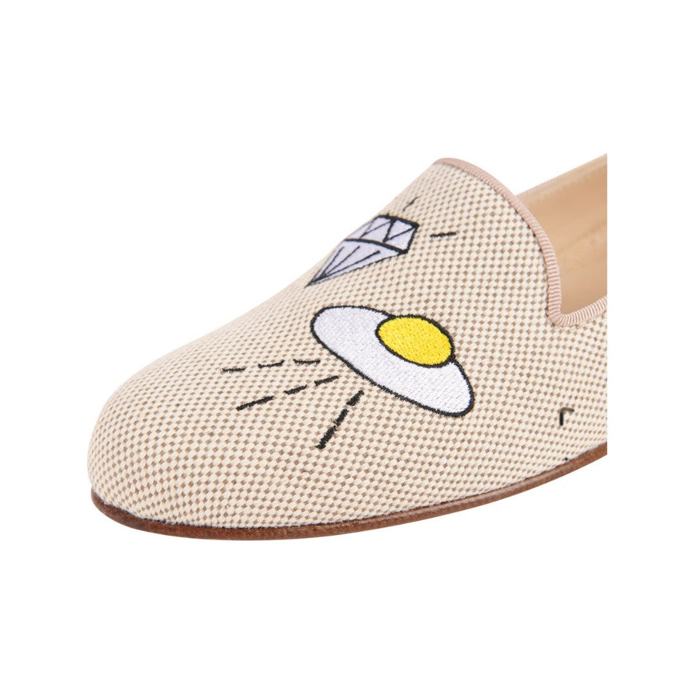 Gatsby Flying Saucer Natural Jon Josef Loafer Flat