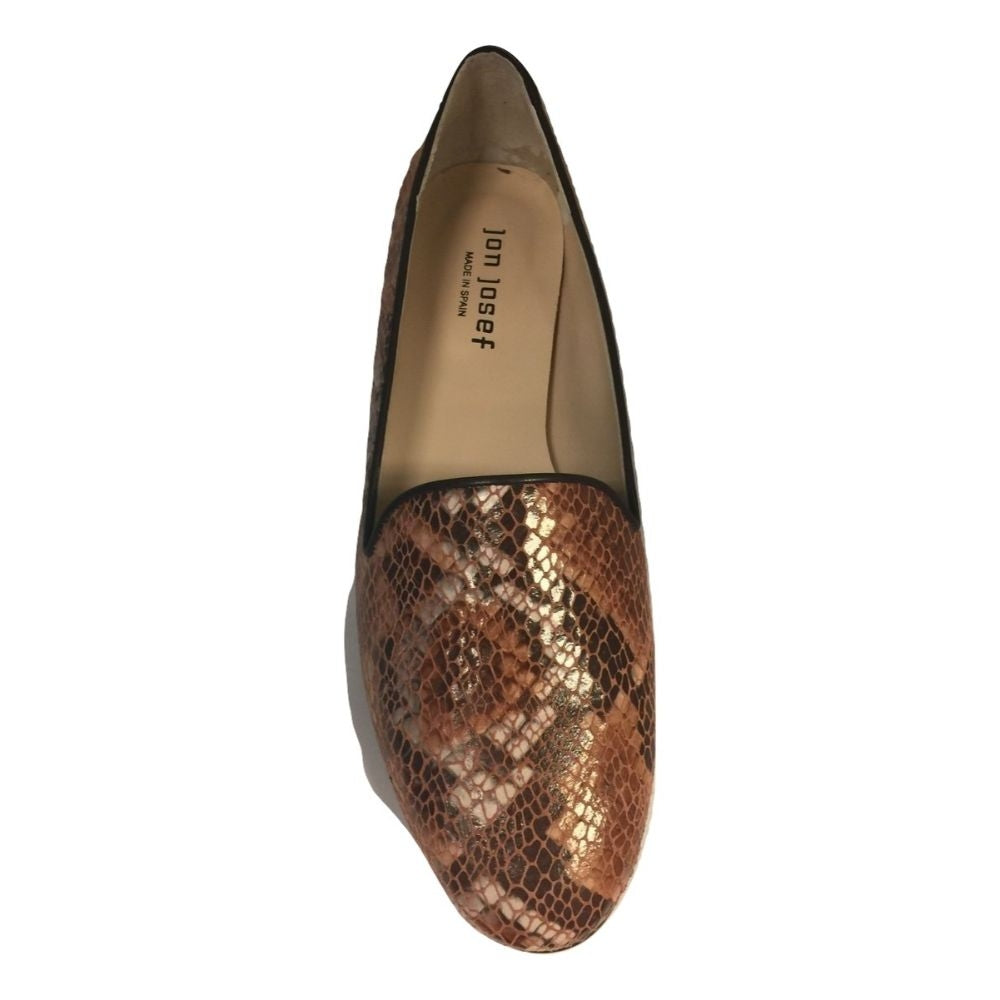 Gatsby Pierre Snake Brown Jon Josef Loafer Flat