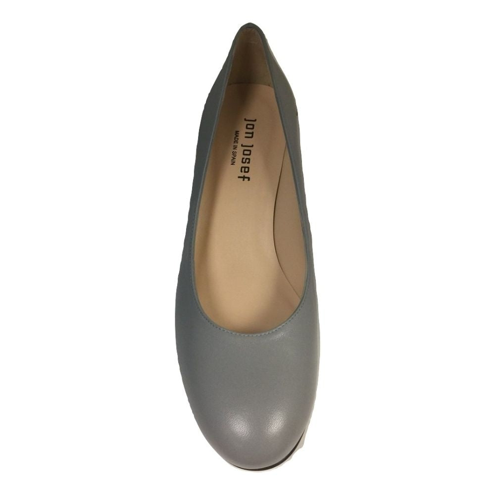 Denisse Gray Leather Jon Josef Pumps