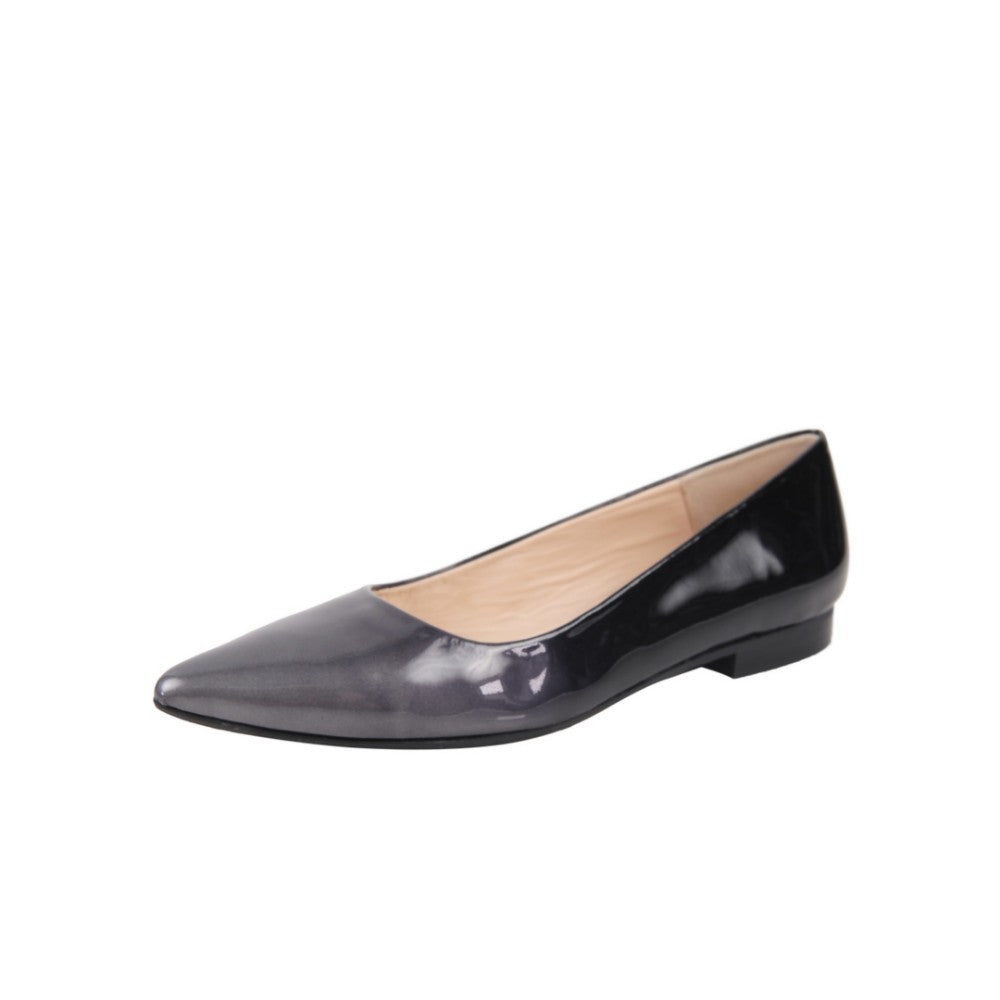 Jon Josef Monaco Gray Degrade Patent Leather Flat