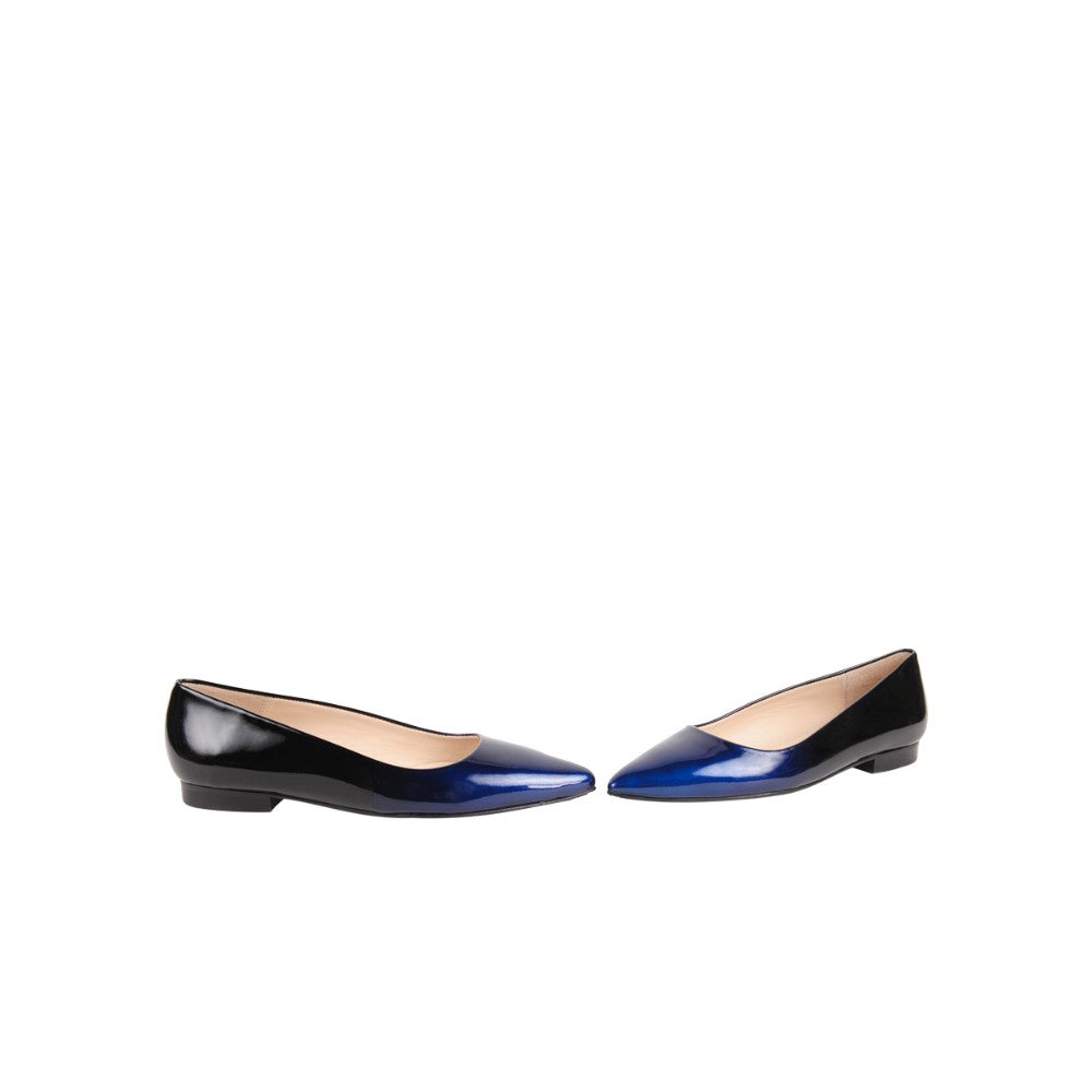 Jon Josef Monaco Navy Degrade Patent Leather Flat