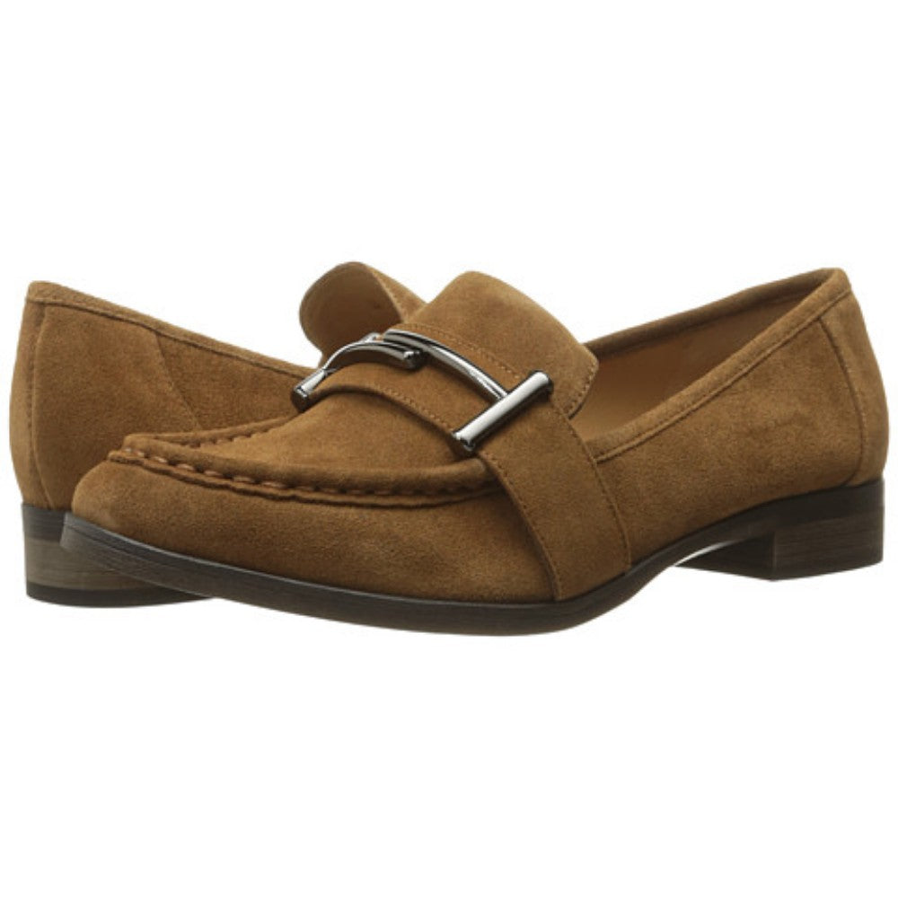 Franco Sarto Baylor Cognac Suede Slip-on Loafer - M - 5.5