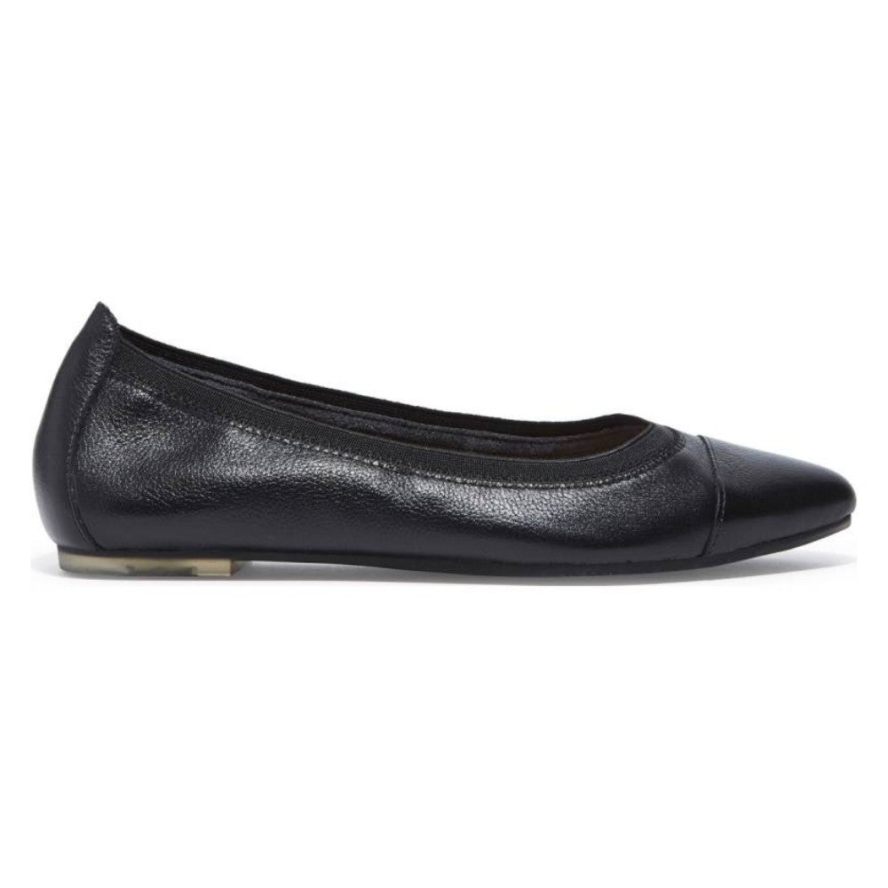 Arianna Black Me Too Leather Ballerina Flats
