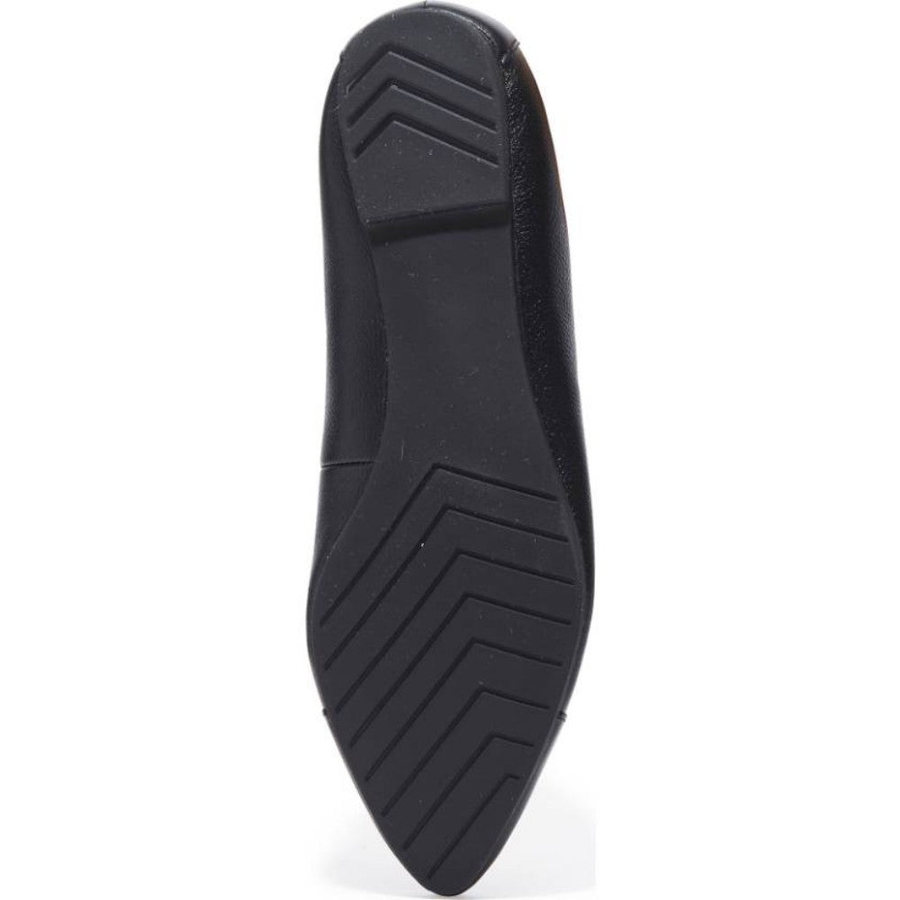 Arianna Black Me Too Leather Ballerina Flats
