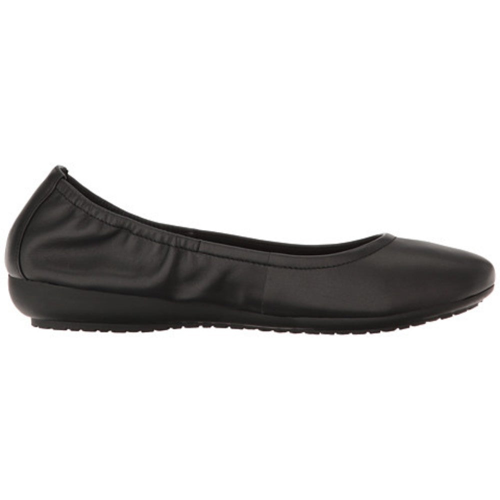 Janell Black Me Too Leather Ballerina Flats