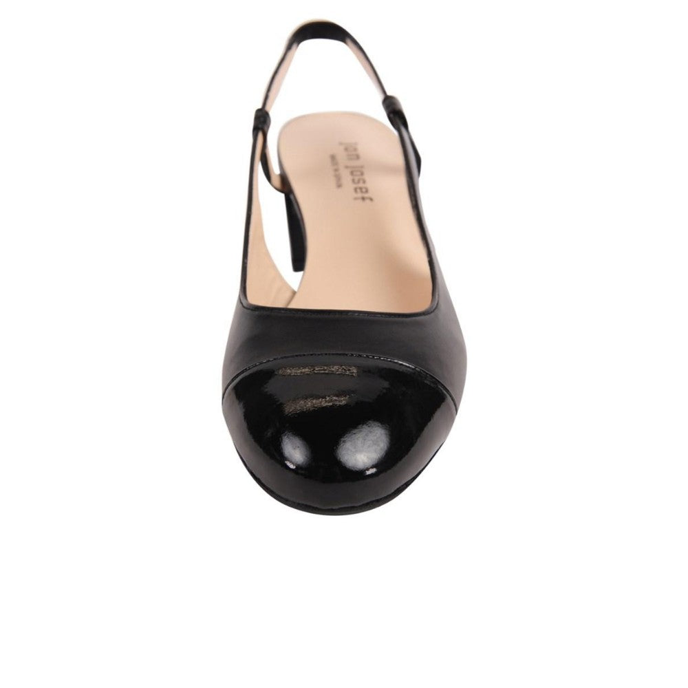 Deluna Black Jon Josef Slingback Pump