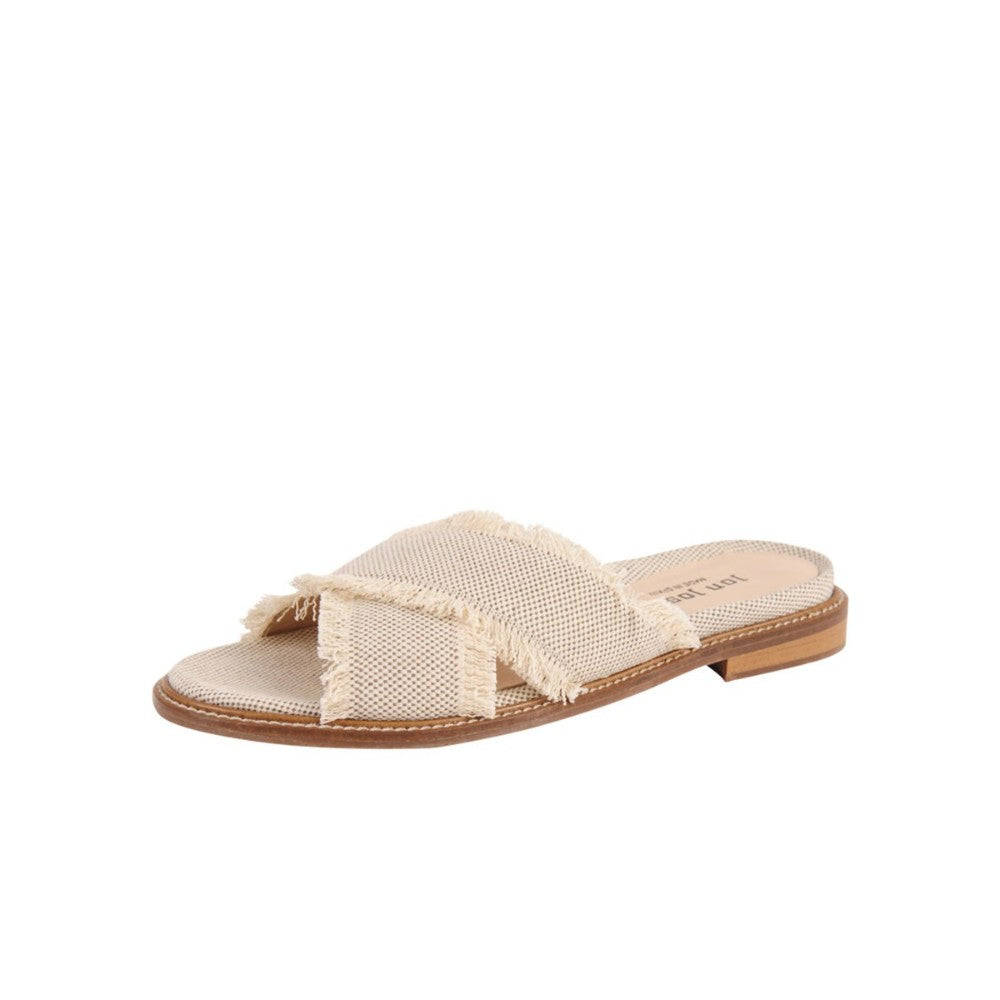 Noble Natural Fabric Jon Josef Flat Sandal - M - 9