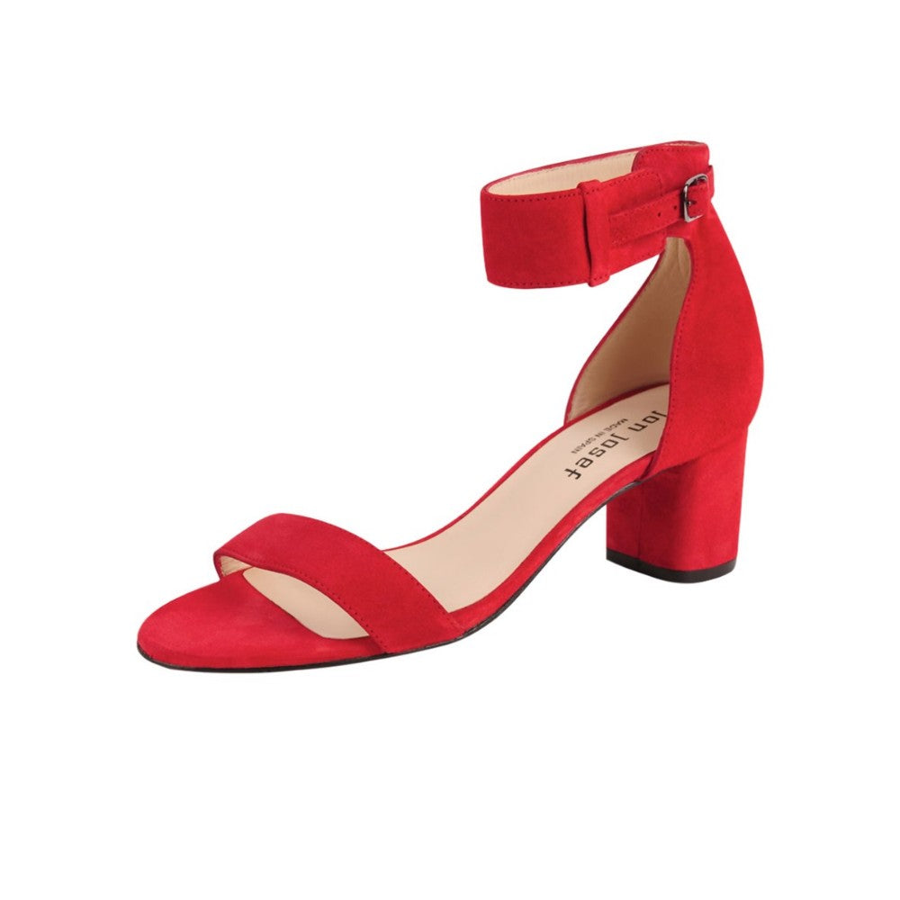 Palma Red Suede Jon Josef Sandal - M - 8