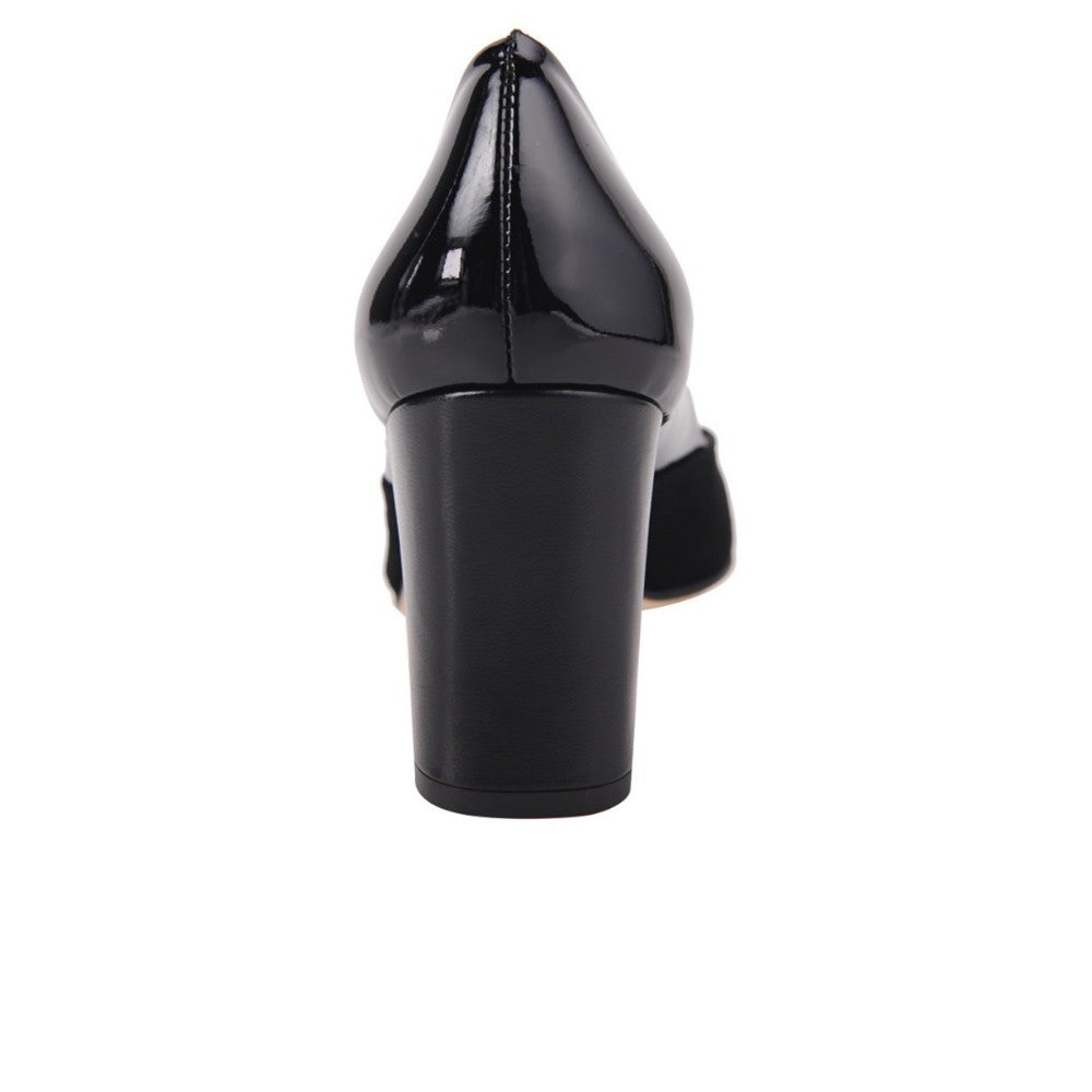 Memory Black Leather Jon Josef Pump