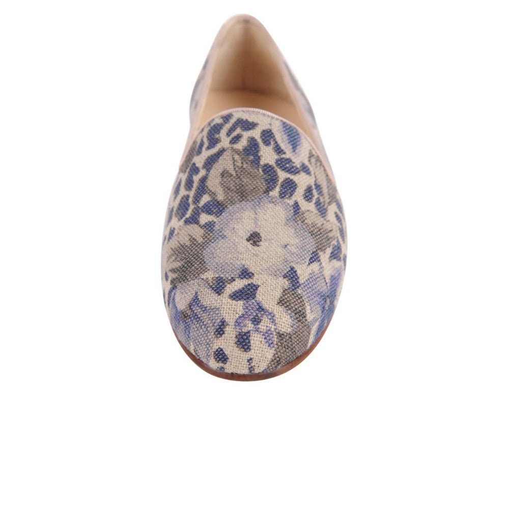 Gatsby Blue Sacco Linen Jon Josef Flat