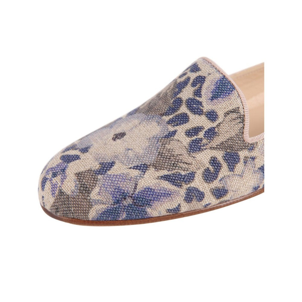 Gatsby Blue Sacco Linen Jon Josef Flat