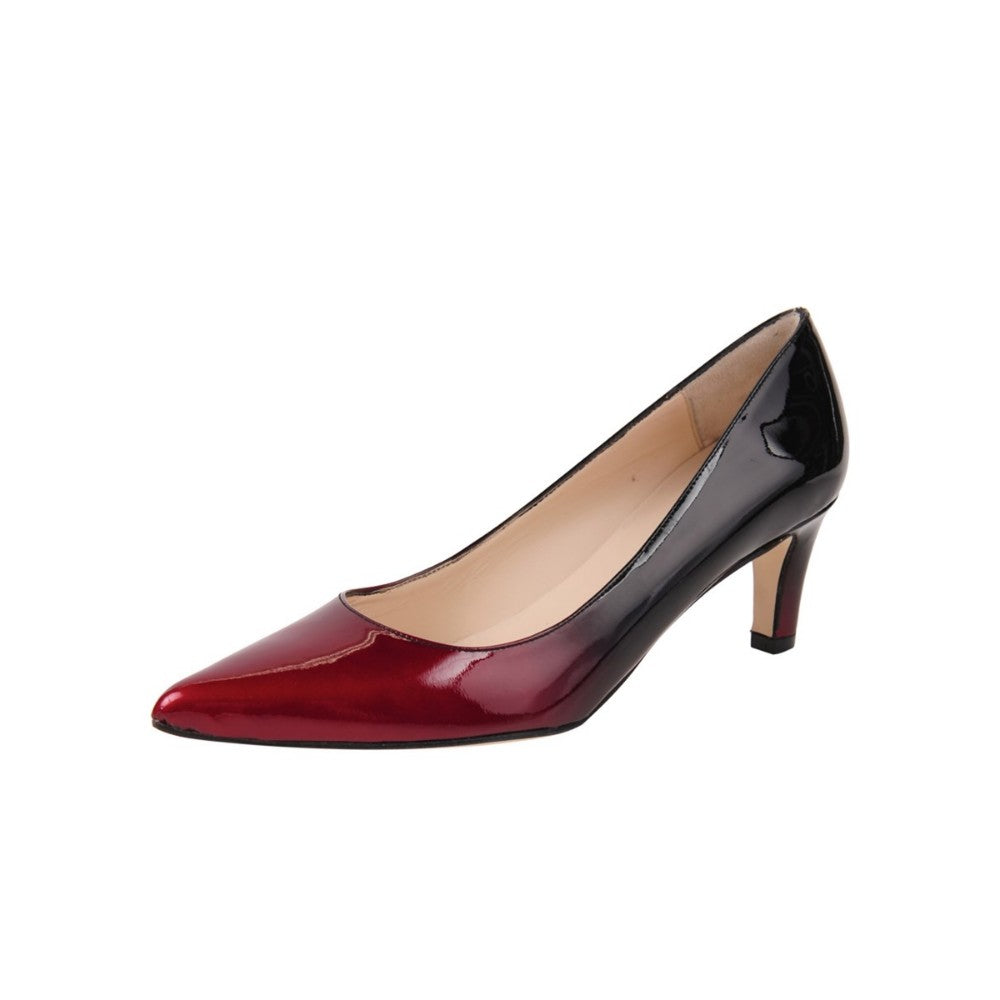Chandra Red Degrade Patent Leather Jon Josef Pump - M - 5