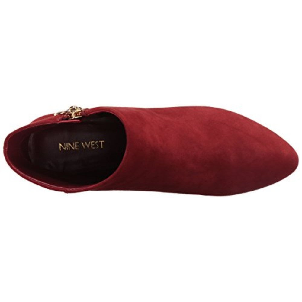 Krimp Red Suede Nine West Bootie