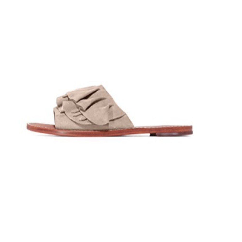 Ann Taupe Derek Lam Flat Slide Sandal