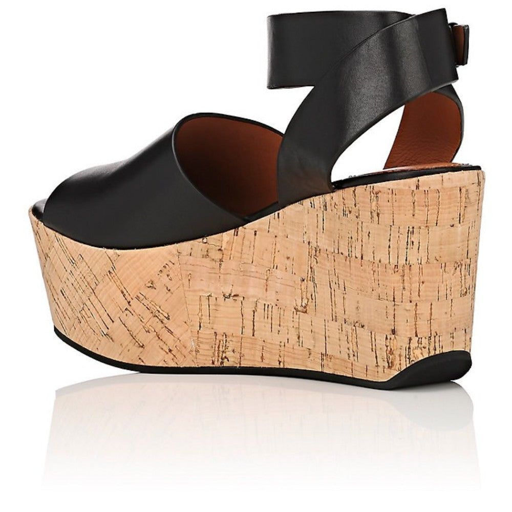 Faye Black Derek Lam Crosby Wedge Sandal
