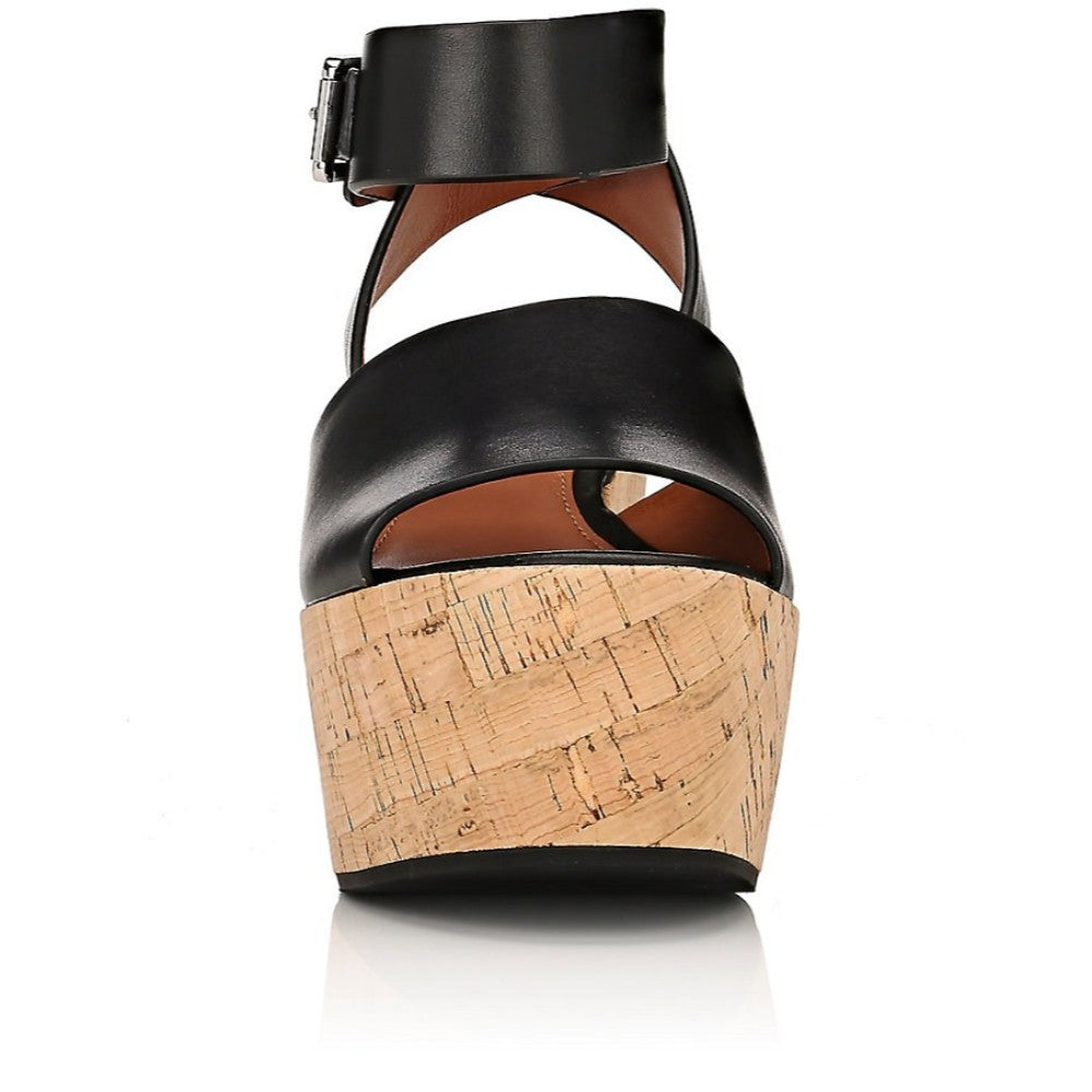 Faye Black Derek Lam Crosby Wedge Sandal