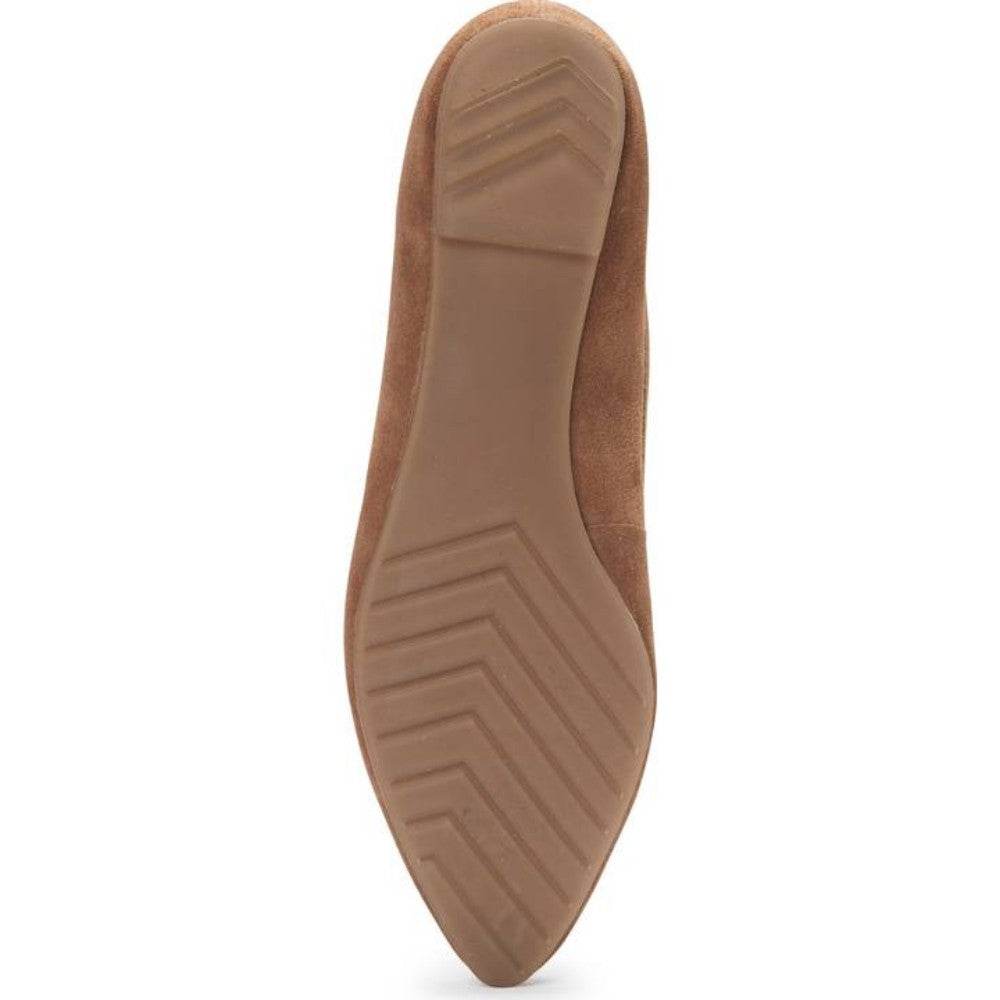 Audra Chestnut Suede Me Too Flat