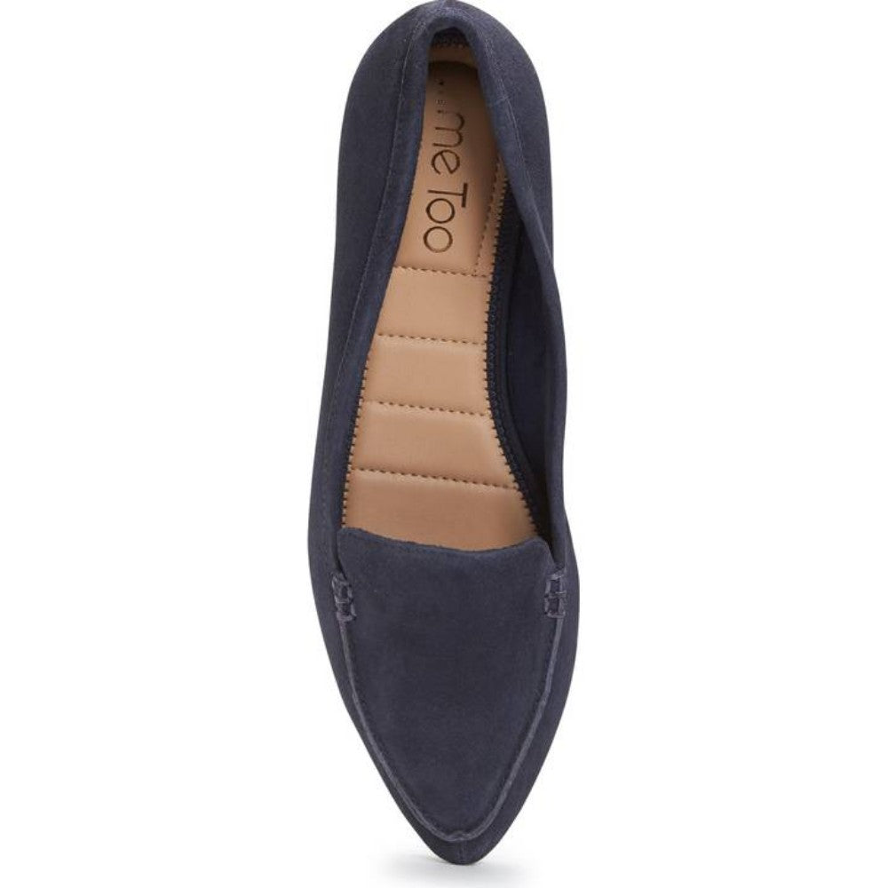 Audra Dark Navy Suede Me Too Loafer Flats