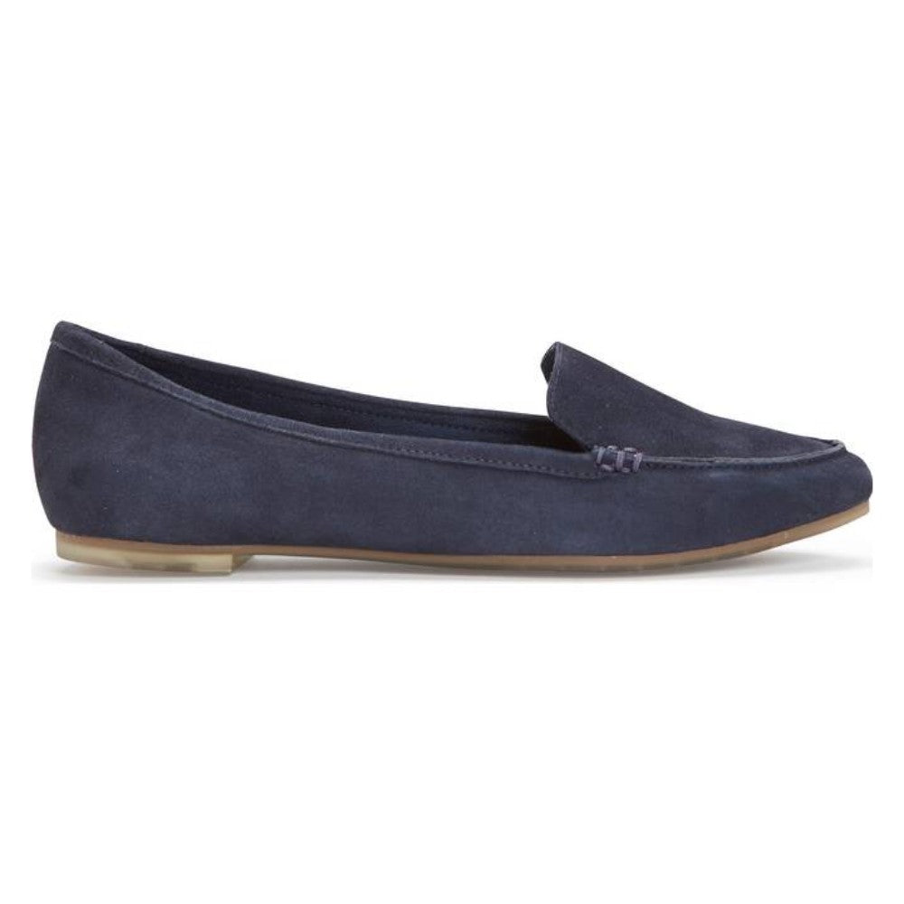 Audra Dark Navy Suede Me Too Loafer Flats