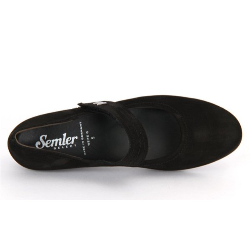 Gina Black Semler Mary Jane Wedge Flat