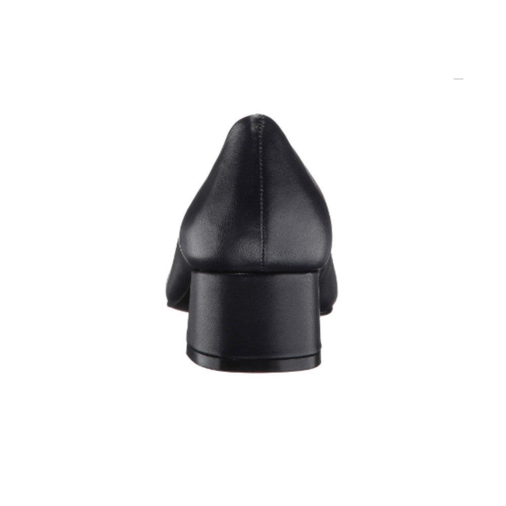 Work Navy Leather Nine West Pump