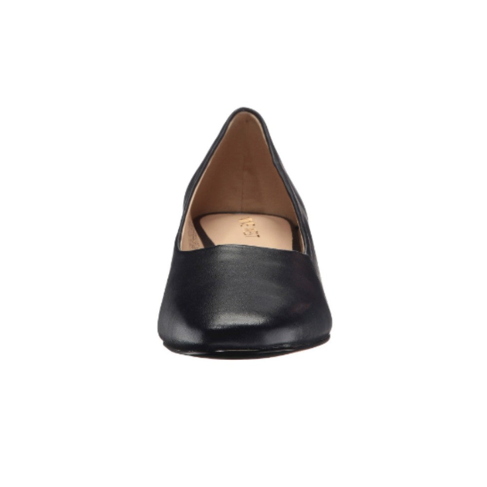 Work Navy Leather Nine West Pump