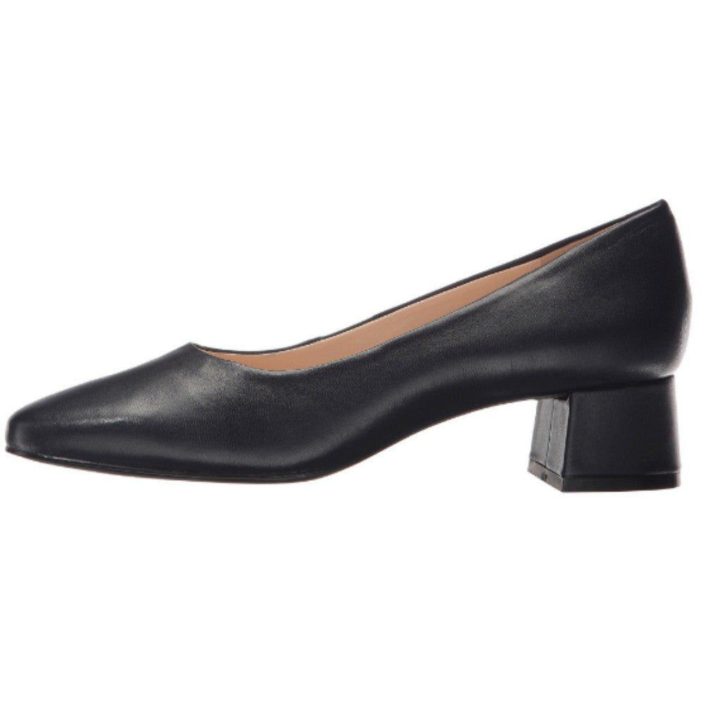 Work Navy Leather Nine West Pump