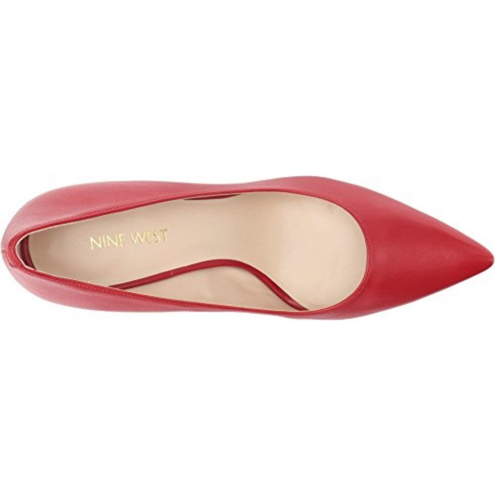 Fadey Red Leather Nine West Pump